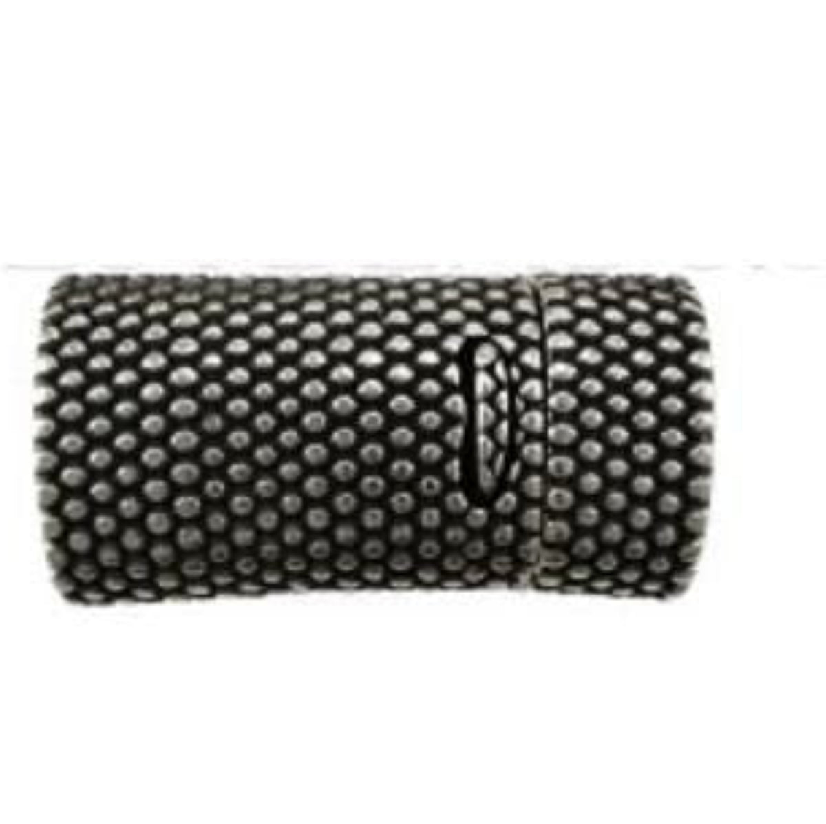 Dotted Long Regaliz Clasp 10x6mm - Silvertone