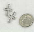 Antique Silver TINY Crosses  Charms - Beads Jewelry Supplies Crafting Supplies Jewelry Making