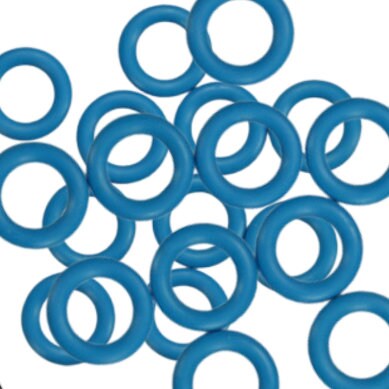 Oh Rings - Medium Blue (10)  - Available Sizes 12mm, 10mm and 7.5mm