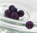 BEST QUALITY 5 Dark Purple 10mm Swarovski Crystal Elements   aka Pave Rhinestone