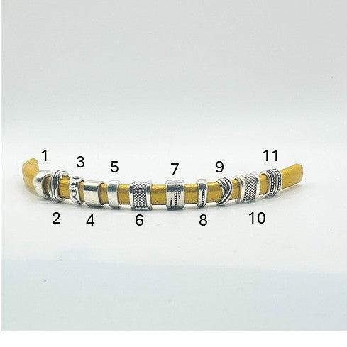 10x6mm Regaliz DIY (Do-It-Yourself) BLM Leather Bracelet Kit