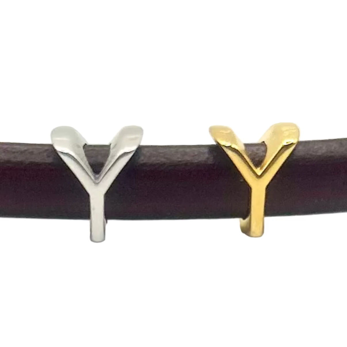 letter-y-10x6mm - Available in Silver, Gold and Brass