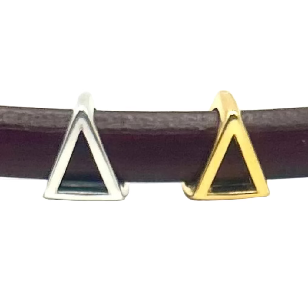 letter-delta-10x6mm - Available in Silver, Gold and Brass