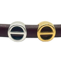letter-theta-10x6mm - Available in Silver, Gold and Brass