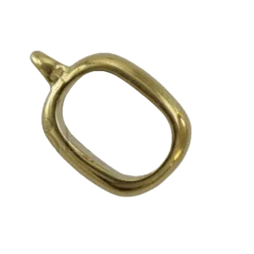 10x6mm Gold Narrow Bar with connector loop Spacer Slide - fits Regaliz Leather - Beads Jewelry Supplies Crafting Supplies Jewelry Making