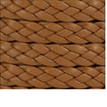 8"  - Camel - 10mm Braided Leather -  Jewelry Supplies Crafting Supplies Jewelry Making