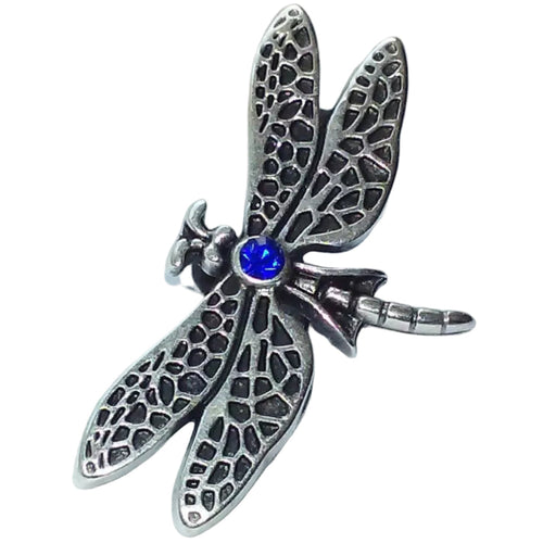 10x6mm Large Dragonfly Spacer w/ Rhinestones aka Slider - fits 10mmx6mm Regaliz Leather Jewelry  Beads and Craft supplies Jewelry Making