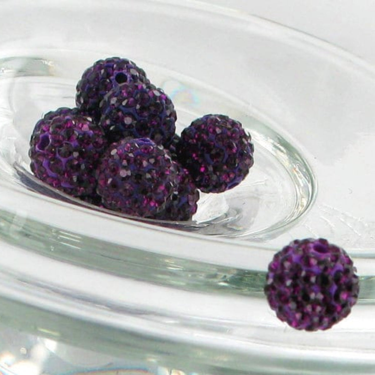 AA Quality 5 Purple Pave Beads